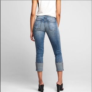Hudson tally deep cuff crop skinny